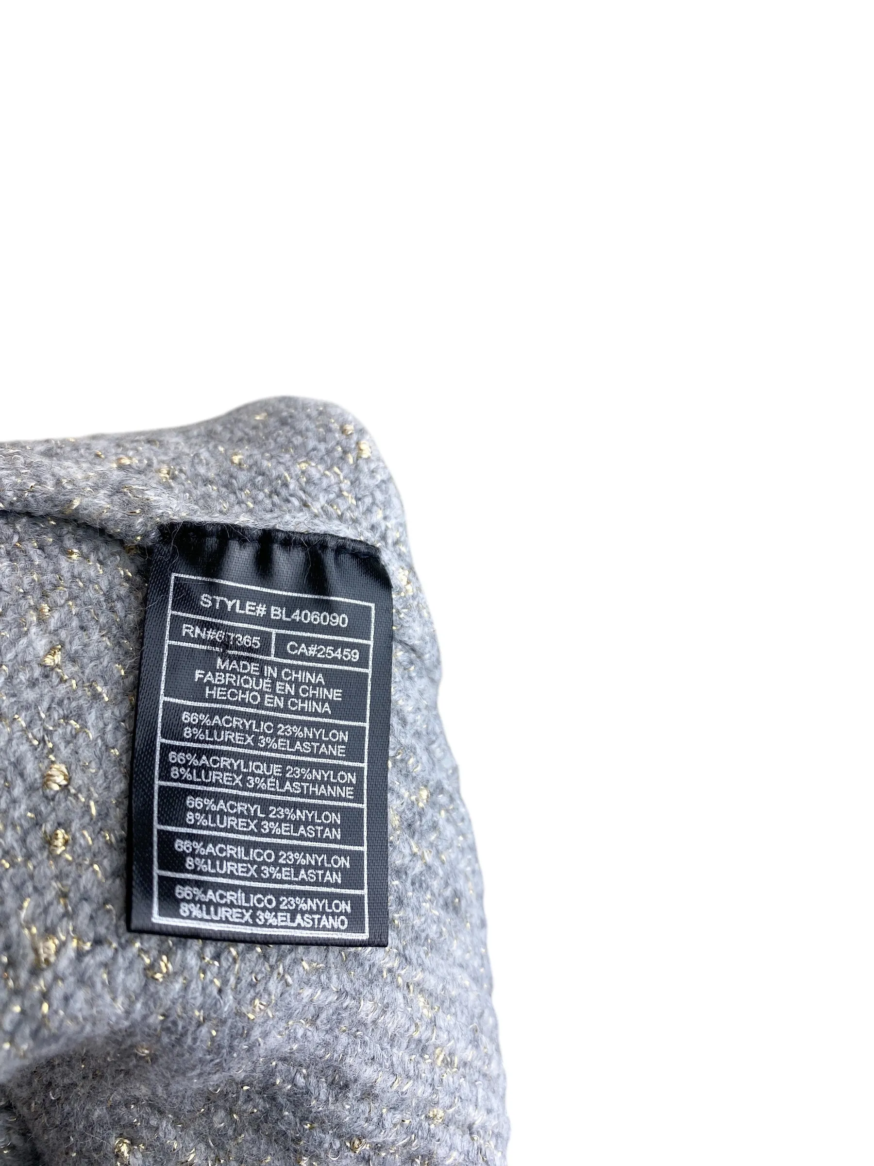 BB Dakota Steve Madden Women's Sparkle Cozy Cardigan Sweater Heather Grey Size S