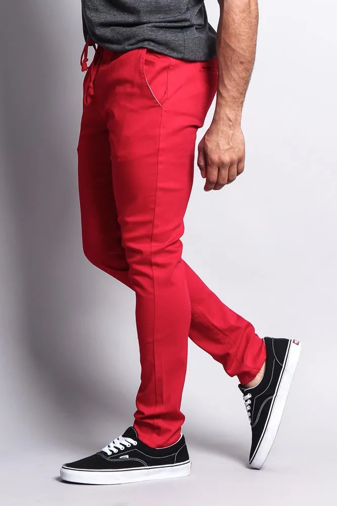 Slant-Pocket Open Cuff Jogger Pants